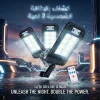 عرض 3 قطع: كشاف طاقة شمسية 8 لمبات LED  خارجي مقاوم للماء
