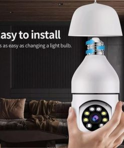 ⁦عرض 3 قطع كاميرا مراقبة ذكية WiFi 360 درجة، كاميرا لمبة بانورامية مزدوجة مع إنذار صوتي وتتبع حركة ورؤية ليلية⁩ - الصورة ⁦5⁩