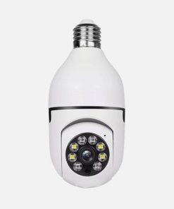 ⁦عرض 3 قطع كاميرا مراقبة ذكية WiFi 360 درجة، كاميرا لمبة بانورامية مزدوجة مع إنذار صوتي وتتبع حركة ورؤية ليلية⁩ - الصورة ⁦3⁩