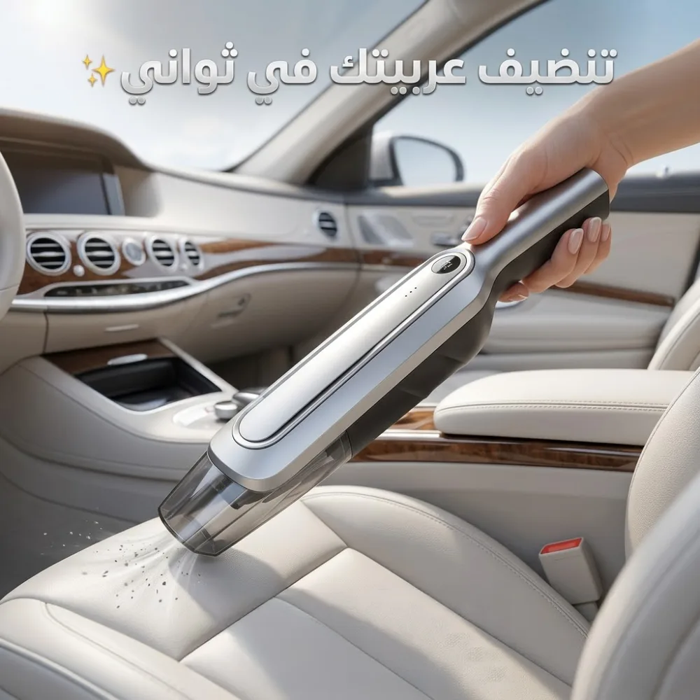 عرض كمبروسر الجمل 2 بستم + مكنسة كهربائية لاسلكية للسيارة - الصورة 5