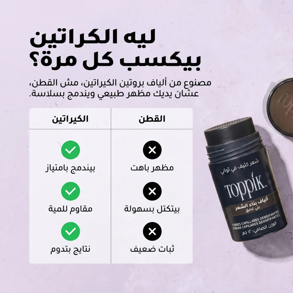 Toppik Hair لفراغات الشعر (اللون اسود) - الصورة 4